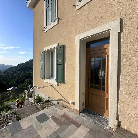 Charming Garden With Views In Apartment Glion